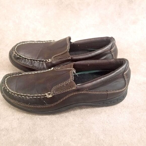 Madison Avenue Big Boys Size 8.5 Brown  Slip On Loafer Flats - Picture 5 of 11